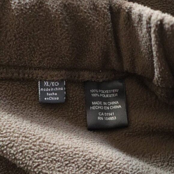 American Essentials Women's Brown Sz XL Luxury Sherpa Stretch Straight Leg Pants - Picture 12 of 12